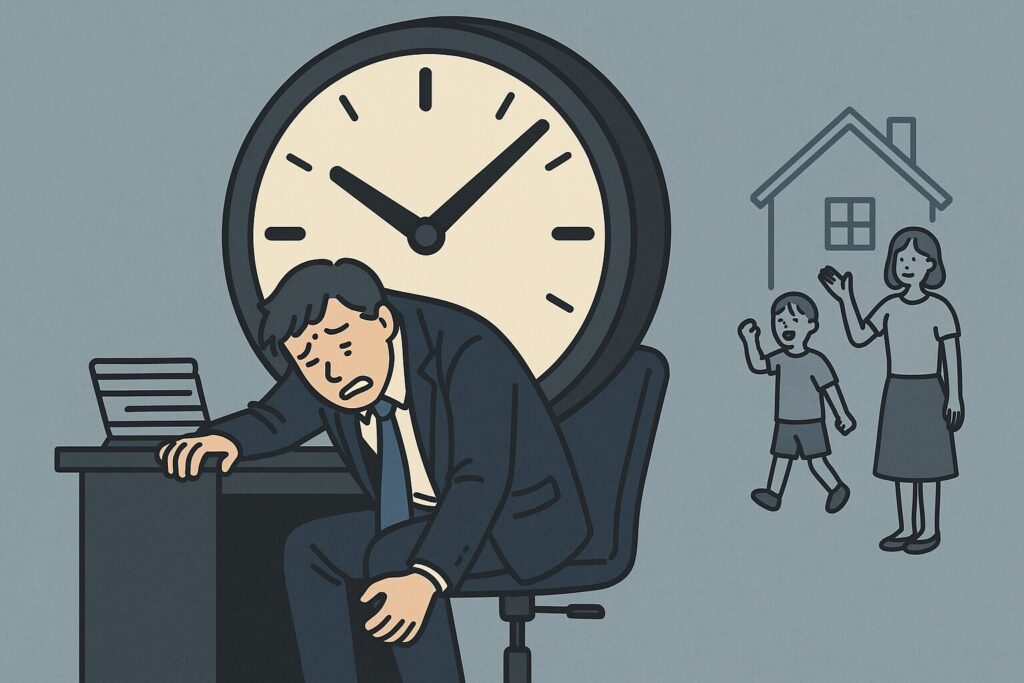 残業しか評価されない現実のイメージ画像
