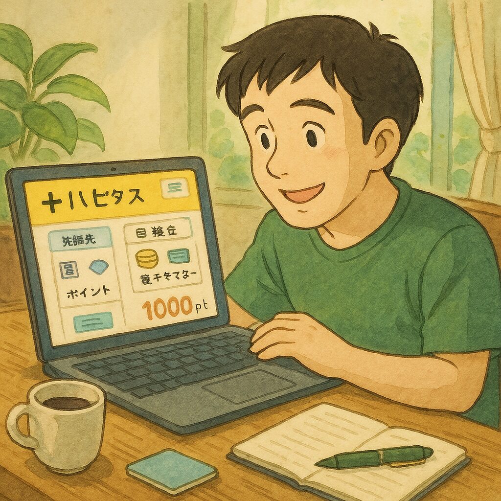 ポイントサイトで得られるポイントと仕組みのイメージ画像